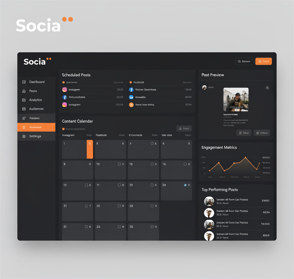 Socia Social Media Dashboard