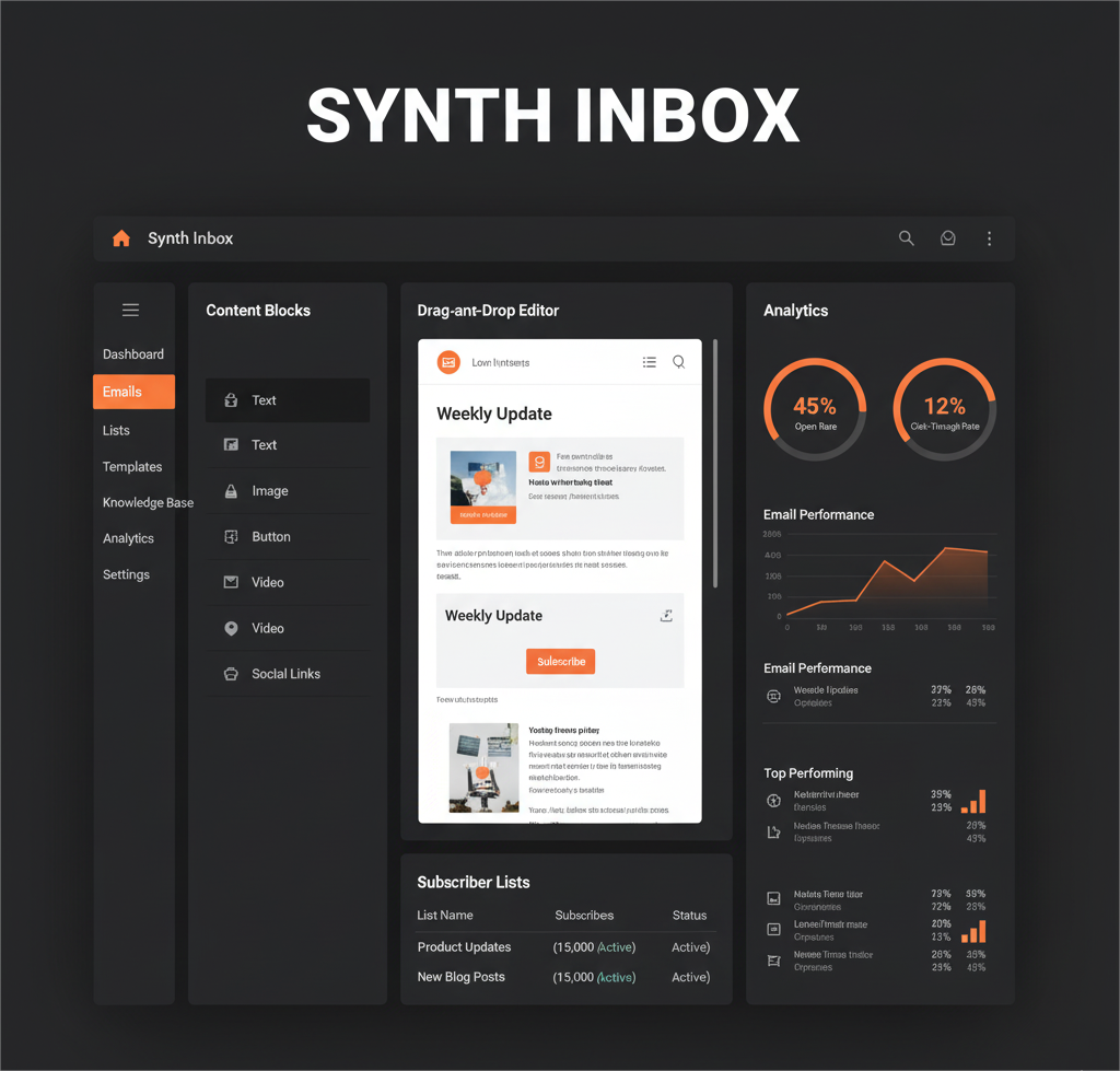 Synthinbox Newsletter Dashboard